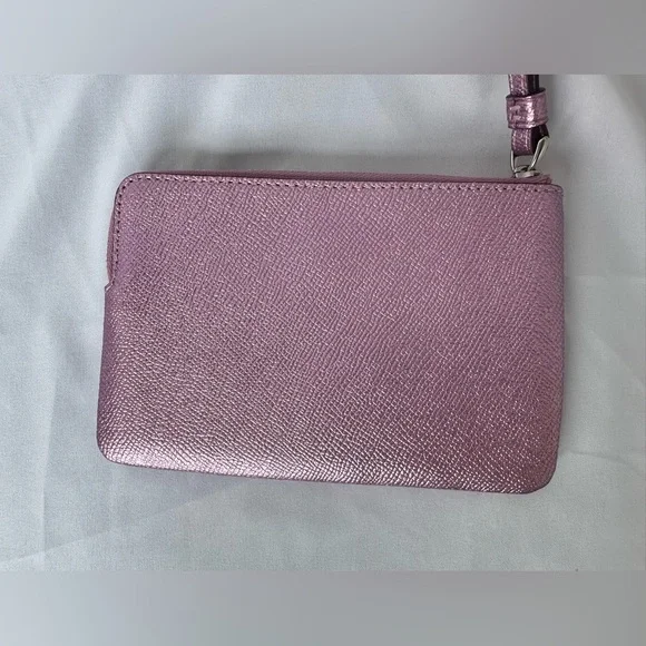 Coach Shimmering Pink Wristlet - Picture 2 of 10